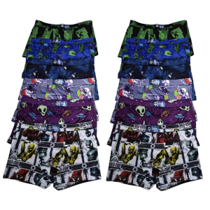 12 / 6 pcs Boxer shorts for kids / boys ( 2-8 years Old )