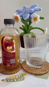 น้ำส้มสายชูหมักจากแอปเปิ้ลและชินนามอล#ตัวบวมโซเดียม#คีโต#กินคลีน#ท้องผูก#กรดไหลย้อน#คุมหิวลดพุง