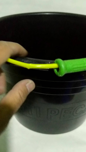 Ember air plastik hitam ukuran besar emer cor anti pecah cod