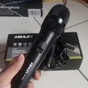 PROMO MIC KABEL ASHLEY VOICE / MIKROFON VOKAL KARAOKE SUARA SENSITIF