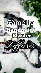 Camellia Ceramic Hanging Diffuser  for Essential Oils Aromatherapy Fragrance Car Accessories Diffuser for Car/ Home/ Office