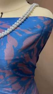 KAIN PASANG SATIN EMBOSS BIDANG 60 PREMIUM KAIN ELA JACQUARD SILK ITALIAN ROYAL VALENTINO FLORAL ABSTRACT PRINTED FABRIC TEXTILE BAJU KURUNG RAYA RAATOO