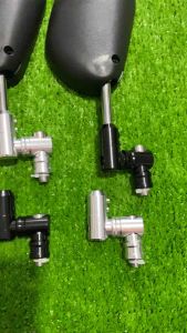 GƯƠNG XOAY 360 MẪU SPARK CHÂN XI BÓNG  REN 10 li THUẬN (TẶNG ỐC NỐI)