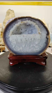 Natural Brazil High Grade Agate Crystal Geode Ornament UAG22 #Agate #AgateCrystal #Naturalcrystal #homedecor #Lifestyle #Furniture