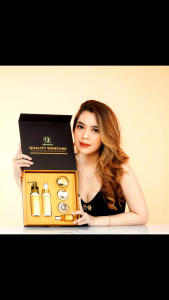 Skincare Qiuskin Paket 6 pcs mencerahkan kulit Wajah extra glowing penghilang flek Hitam