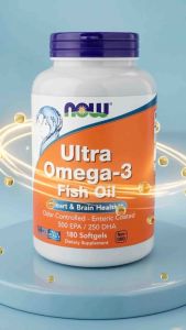 NOW Foods Ultra Omega-3 Fish Oil 1000 mg 90 Softgels