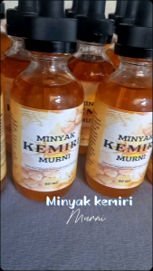 Minyak Kemiri Murni 60ML dari BiJi kemiri Asli | membantu menumbuhkan dan menebalkan rambut | mengurangi rambut rontok dan ketombe