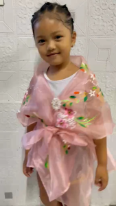 Filipiniana wrap arpund panuelo painting for kids