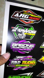 STIKER SOUND | STIKER AUDIO | STIKER SOUNDSYSTEM | STIKER SATIN | STIKER ANTI AIR | STIKER PACK ISI 30 BIJI
