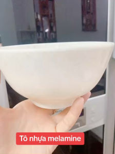 Tô tròn màu vân đá nhựa melamine Fataco Việt Nam chén vân đá trắng