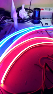 LAMPU ALIS LED DRL FLEKSIBEL 30cm 1pasang (kanan - kiri) mode DIAM