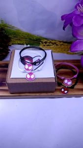 gelang magnet couple Spiderman akrilik miles gwen (free box)
