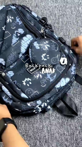 PROMO Tas Ransel Laptop Kasual Sekolah Pria Wanita Punggung Backpack