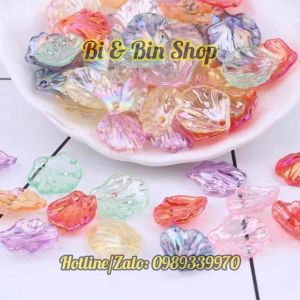 50 Cái Vỏ Sò 15x17mm Màu Ánh Cừ Làm Trâm Cài Tóc Cổ Trang Phụ Kiện Trang Sức - HPK520C