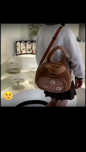 Tas Boneka Capybara Selempang Ransel 2 Fungsi Tas Boneka