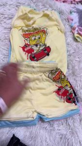 12pairs Colored Baby Terno Character Newborn baby Assorted Design 0-6months