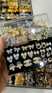 Charm Nơ đá siêu sáng hàng cao cấp không bay màu - Charm nail đính móng cao cấp mẫu mới 2023