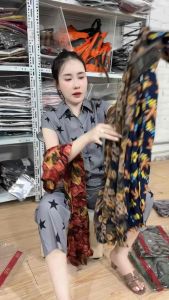 Quần Lỡ Lanh Thổ Cẩm Tole Lanh Thái Quần thụng lanh dài thổ cẩm ống rộng chất đẹp Freesize 40-65kg