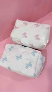 Ribbon Pouch Makeup Tas Kosmetik Kotak Pensil Bow Pita Coquette Aesthetic Korea Organizer Serbaguna