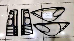 AVANZA XENIA 2004 2005 2006 GARNIS LAMPU DEPAN DAN BELAKANG HITAM DOFF PREMIUM