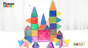 Picassotiles magnetic tiles mini edition 30 100 pcs STEAM picasso tiles