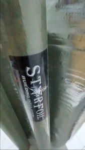 Star Foil Woven Alumunium Insulasi Peredam Panas 120x100cm Single Side