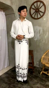 Sarung Goyor Putih Motif SPESIAL GLOYOR PREMIUM Adem halus