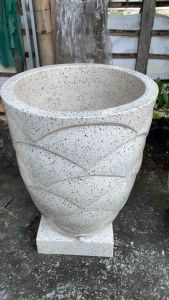 Bak mandi teraso asli marmer motif sisik ikan (ONGKIR CHAT ADMIN )