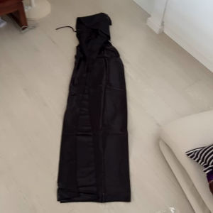 [SG Ready Stock] Black Hooded Satin Cloak Cape 170cm Gothic Vampire Halloween Cosplay Costume Fast Shipping