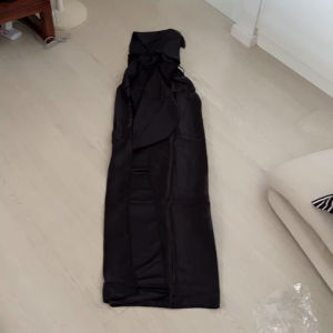 [SG Ready Stock] Black Satin Hooded Cape 170cm Halloween Costume Vampire Wizard Witch Grim Reaper Cloak Adult