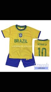 SETELAN BAJU BOLA ANAK BRZL KUNING NEYMAR TIMNAS NEGARA LIGA PIALA DUNIA BRAZIL TERBARU BISA COD SET JERSEY PRIA