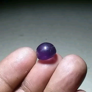 Asli Batu Akik Kecubung Ungu Serat Es 12cm A17