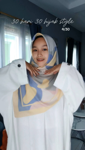 Nunaqy - Hijab Kerudung Voal motif 115 x 115 cm segi empat Premium series lolipop