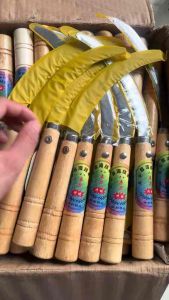 Bộ 10 Liềm cắt cỏ cán gỗ liềm cắt lúa siêu bén