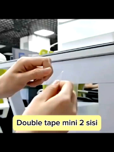 ALL11 Double Side Tape Transparan Bentuk Kotak Papan Nano Super Kuat