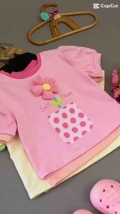 Áo thun tay phồng bi hoa nổi nhiều màu sắc đáng yêu cho các bé gái - Trang 25 Kids Store
