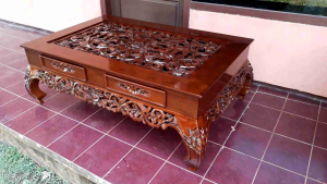 MEJA KOPI/MEJA KETAPANG KAYU JATI