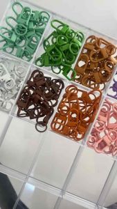 10ชิ้น พวงกุญแจตะขอ ตัวU ก้ามปูหมุนได้ สีแคนดี้ เหมาะสำหรับทำ DIY เครื่องประดับ ขนาดตะขอ 13x33 mm