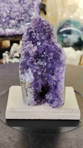 Natural Uruguay High Grade Amethyst Druse Ornament A24 #Amethyst #Naturalcrystal #homedecor #Lifestyle