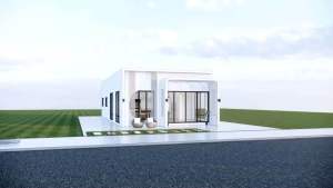 แบบบ้านโมเดิร์นกล่อง 1 ชั้น