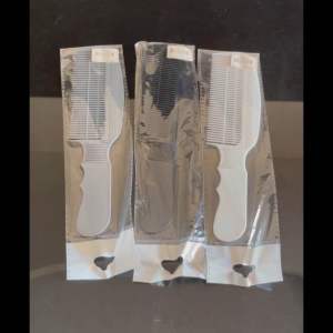 3 สี หวีหมอง หวีเฟค หวีอีโต้สีขาว 3 สี เทา เลือก สี หวีช่างตัดผม หวีอีโต้สีขาว