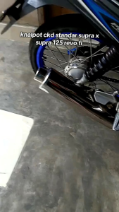 Knalpot Supra x125 Standar Pnp Vega Jupiter Blade Revo fi/ Slincer knalpot standard