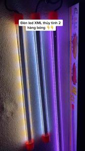 Bóng Đèn LED Cá Rồng Xuân Mei long pha Lê 80cm Màu Hồng. Phụ Kiện Hồ Cá Đèn LED Cá Rồng Xuân Meilong 80cm