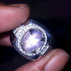 Natural Blue Sapphire Star Ceylon Safir Srilanka No Treatment BODY GLASS