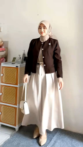 Blazer Outet Wanita/Blazer Wanita Crop Top/Atasan Kerja Wanita Top