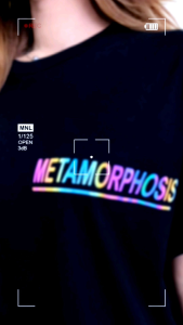 fvck-id - Reflective Oversize Metamorfosis T-shirt 20s Japan Cotton