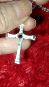 legit silver flatchain cross necklace