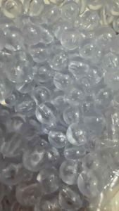 100pcs Transparent white clear Acrylic round Beads round bead - Assorted Sizes for DIY Jewelry Making Crafts & Accessories