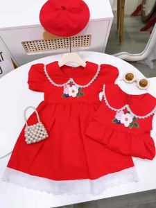 🌺K97-Váy thô hàn cho bé xòe bồng thuê tay xinh xắn(VĐTT) 12-27kg