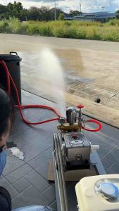 ชุดพ่นยา เครื่องยนต์ HONDA GX200 6.5 แรง/(HP) ปั๊มพ่นยา วาฬดำ 1 นิ้ว รุ่นหม้อลม ลูกสูบเซรามิค